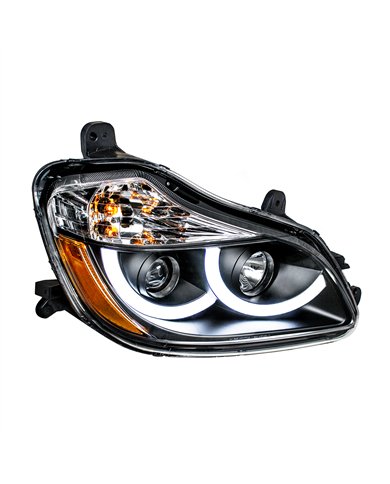 UP31457-Black Projection Headlight With LED Position Light For 2013-2021 Kenworth T680 - Passenger