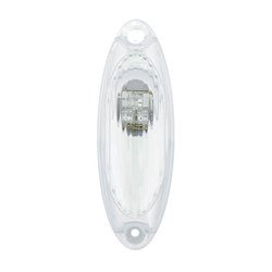 UP36952-3 Amber LED Reflector Cab Light For 2008-2017 Freightliner Cascadia - Clear Lens