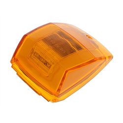 UP36966-24 LED GloLight Square Cab Light - Amber LED/Amber Lens