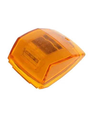 UP36966-24 LED GloLight Square Cab Light - Amber LED/Amber Lens