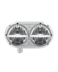UP32143-Headlight Assembly With 304 SS Housing & LED Headlights W/White LED Position Light For Peterbilt 359 - Driver