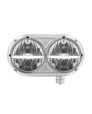 UP32144-Headlight Assembly With 304 SS Housing & LED Headlights W/White LED Position Light For Peterbilt 359 - Passeng