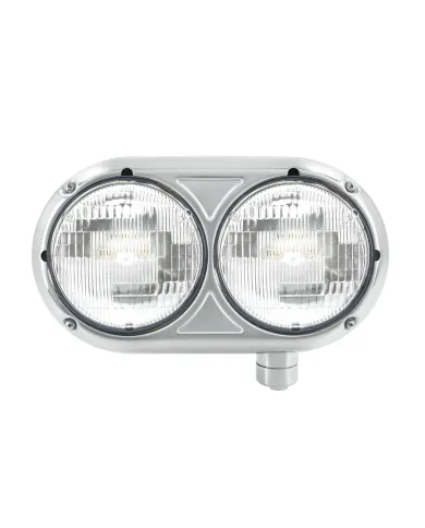 UP32187-Headlight Assembly With Halogen Bulbs & 304 SS Housing For Peterbilt 359 - Passenger