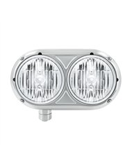 UP32194-Headlight Assembly With Crystal Halogen Bulbs & 304 SS Housing For Peterbilt 359- Driver