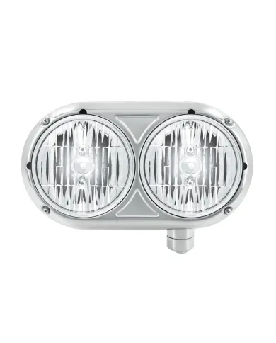 UP32195-Headlight Assembly With Halogen Bulbs & 304 SS Housing For Peterbilt 359 - Driver