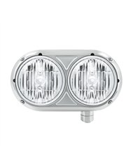 UP32195-Headlight Assembly With Halogen Bulbs & 304 SS Housing For Peterbilt 359 - Driver