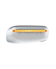 UP32857-19 LED Rear Headlight Housing Cover For 2008-2023 Peterbilt 389 (Passenger)-Amber LED/Lens