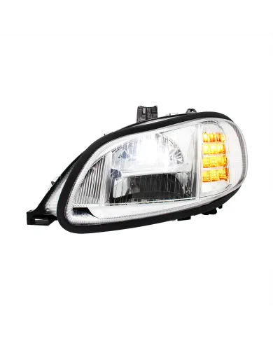 UP32908-Chrome High Power Full LED Headlight For 2003-2024 Freightliner M2-Driver