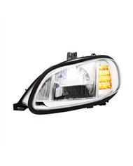 UP32908-Chrome High Power Full LED Headlight For 2003-2024 Freightliner M2-Driver