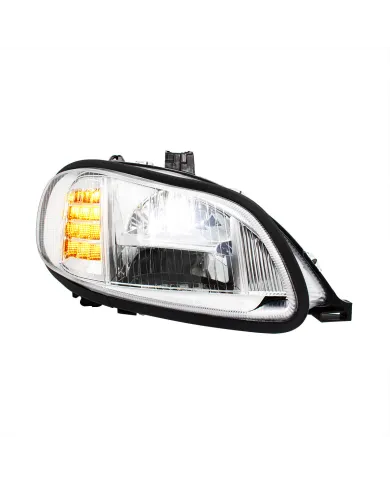 UP32909-Chrome High Power Full LED Headlight For 2003-2024 Freightliner M2-Passenger