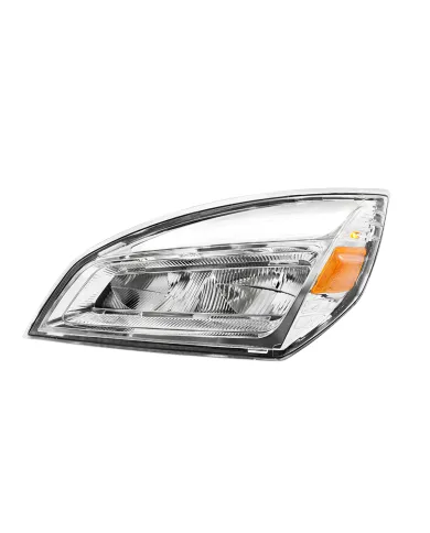 UP32912-High Power Chrome LED Headlight For 2018-2024 Freightliner Cascadia-Driver