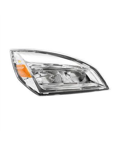 UP32913-High Power Chrome LED Headlight For 2018-2024 Freightliner Cascadia-Passenger