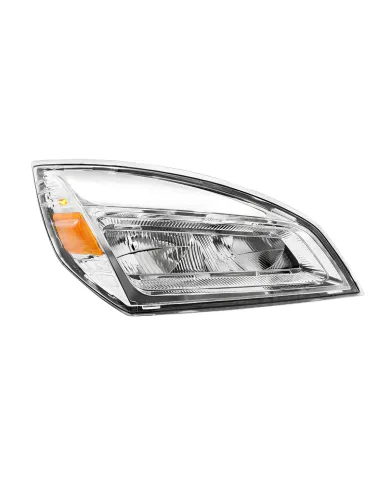 UP32913-High Power Chrome LED Headlight For 2018-2024 Freightliner Cascadia-Passenger