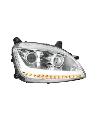 UP32925-Chrome Projection Headlight With LED Position Light & Sequential Signal For 2012-2021 Peterbilt 579- Passenger