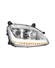 UP32925-Chrome Projection Headlight With LED Position Light & Sequential Signal For 2012-2021 Peterbilt 579- Passenger