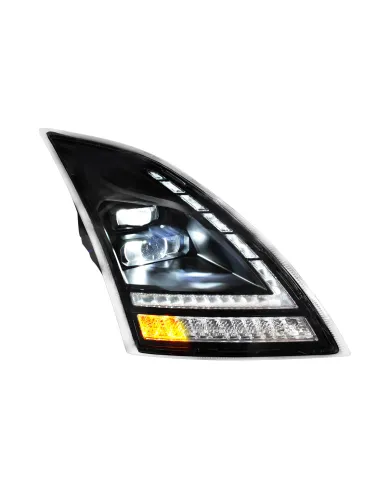 UP32939-Blackout Full LED Headlight  With Switchable Sequential Turn Signal. 2018-2024 Volvo VNL-Passenger