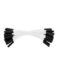 UP34186B-0.180" Female Plug White Wire Harness With 50 Plugs-6" Lead (Bulk)