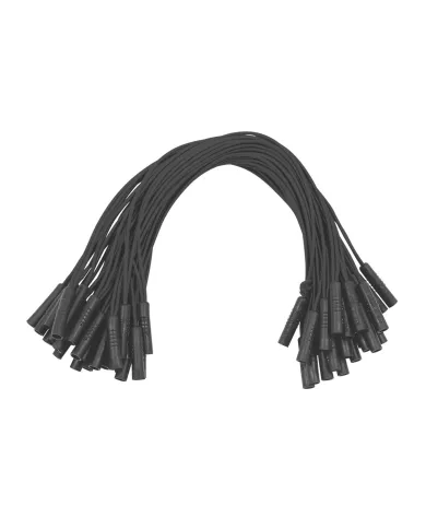 UP34188B-0.180" Female Plug Black Wire Harness With 50 Plugs-12" Lead (Bulk)