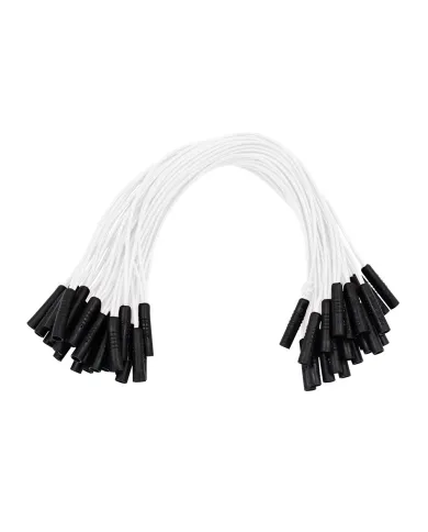 UP34189B-0.180" Female Plug White Wire Harness With 50 Plugs-12" Lead (Bulk)