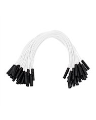UP34189B-0.180" Female Plug White Wire Harness With 50 Plugs-12" Lead (Bulk)