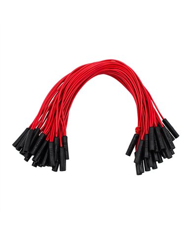 UP34190B-0.180" Female Plug Red Wire Harness With 50 Plugs-12" Lead (Bulk)