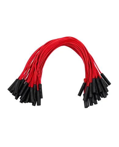 UP34190B-0.180" Female Plug Red Wire Harness With 50 Plugs-12" Lead (Bulk)