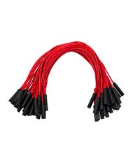 UP34190B-0.180" Female Plug Red Wire Harness With 50 Plugs-12" Lead (Bulk)