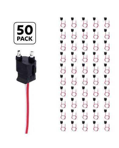 UP34211P50-2 Wire Pigtail With 2 Prong Straight Plug - 12" Lead (50-Pack)