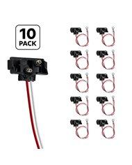 UP34215P10-2 Wire Pigtail With 2 Prong Right Angle Plug - 12" Lead (10-Pack)