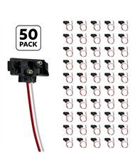 UP34215P50-2 Wire Pigtail With 2 Prong Right Angle Plug - 12" Lead (50-Pack)