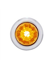 UP34847-4 LED Dual Function 3/4" Mini Watermelon Light (Clearance/Marker) - Amber LED/Amber Lens