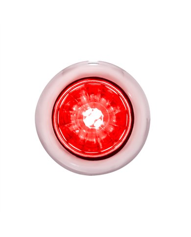 UP34848-4 LED Dual Function 3/4" Mini Watermelon Light (Clearance/Marker) - Red LED/Red Lens