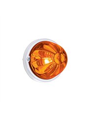 UP35010-Glass Watermelon Light Kit With LED Light-Amber LED/Dark Amber Lens