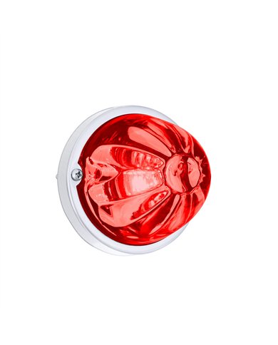UP35011-Glass Watermelon Light Kit With LED Light-Red LED/Red Lens