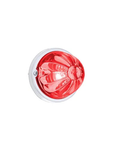 UP35013-Glass Watermelon Light Kit With LED Light-Red LED/Clear Lens