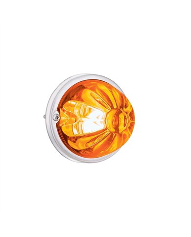 UP35014-Glass Watermelon Light Kit With 2 LED Light-Amber LED/Amber Lens