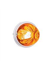 UP35014-Glass Watermelon Light Kit With 2 LED Light-Amber LED/Amber Lens