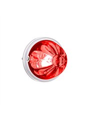 UP35016-Glass Watermelon Light Kit With 2 LED Light-Red LED/Red Lens
