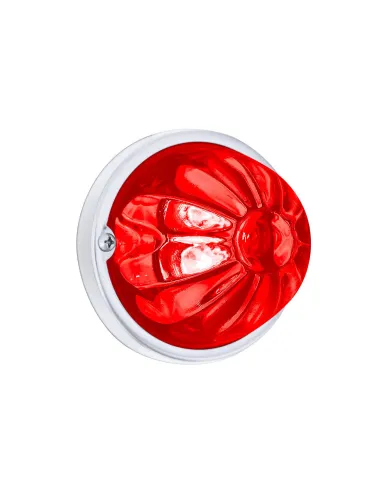 UP35030-Glass Watermelon Light Kit With 4 LED Light-Red LED/Red Lens