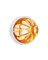 UP35031-Glass Watermelon Light Kit With 4 LED Light-Amber LED/Clear Lens