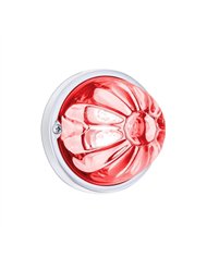 UP35032-Glass Watermelon Light Kit With 4 LED Light-Red LED/Clear Lens