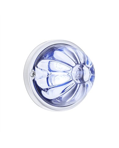 UP35033-Glass Watermelon Light Kit With 4 LED Light-Blue LED/Clear Lens