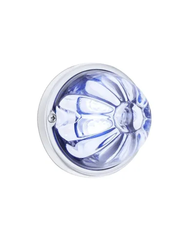 UP35033-Glass Watermelon Light Kit With 4 LED Light-Blue LED/Clear Lens