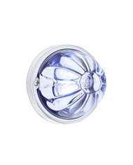 UP35033-Glass Watermelon Light Kit With 4 LED Light-Blue LED/Clear Lens