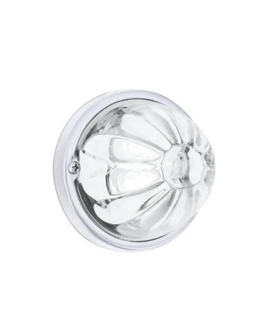 UP35034-Glass Watermelon Light Kit With 4 LED Light-White LED/Clear Lens