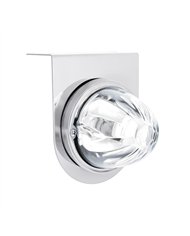 UP35055-UltraBurst Glass Watermelon Light With Stainless Steel Light Bracket Kit-White LED/Clear Lens