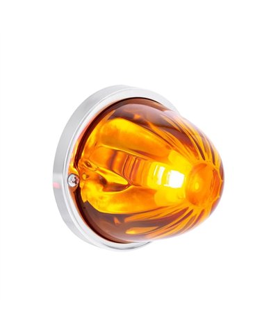 UP35074-UltraBurst Glass Watermelon Light Flush Mount Kit-Amber LED/Amber Lens