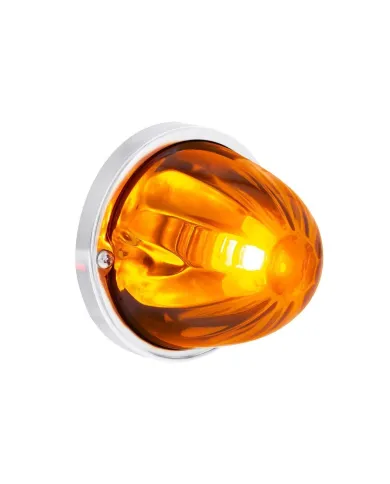 UP35075-UltraBurst Glass Watermelon Light Flush Mount Kit-Amber LED/Dark Amber Lens