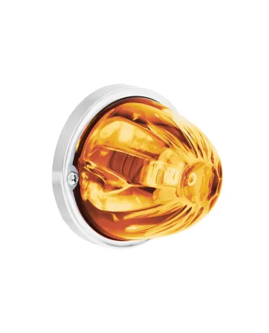 UP35076-UltraBurst Glass Watermelon Light Flush Mount Kit-Amber LED/Clear Lens