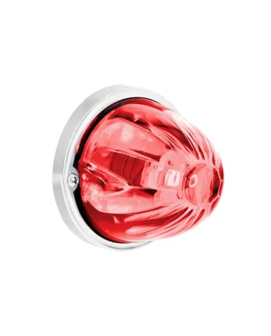 UP35077-UltraBurst Glass Watermelon Light Flush Mount Kit-Red LED/Clear Lens